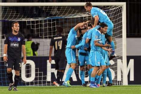 Zenit-FC Porto: Zenit festeja 1-1