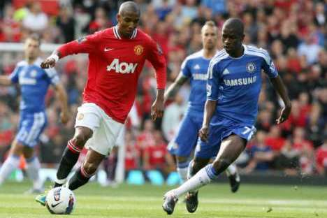 Manchester United-Chelsea: Young vs Ramires