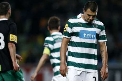 Sporting-Moreirense (19/01/12): Bojinov sai de cabeça baixa