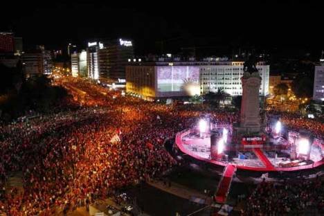Benfica (Festa do 34º titulo no Marquês) 2014-2015