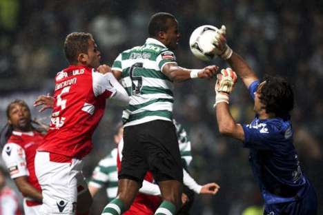 Sp. Braga-Sporting (15/01/12): Quim e Ewerton vs Evaldo