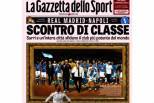 Capa do Gazzetta dello Sport sobre Real-Nápoles