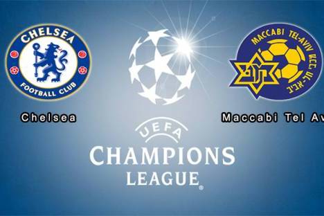 Liga dos Campeões (FC Porto - Maccabi Tel Aviv) montagem logos e UEFA CL