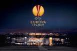 Liga Europa (Montagem Logo sobre Estádio) imagem noturna