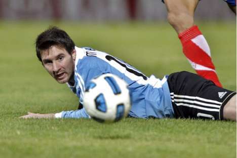 Messi no chão (Argentina)