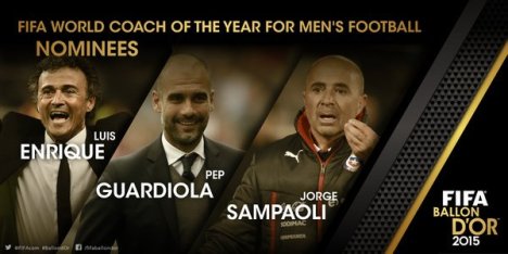 Nomeados para melhor treinador do ano 2015