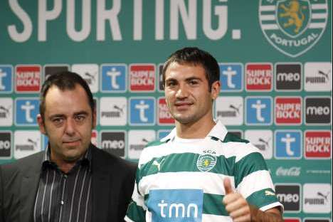 Rinaudo apresentado no Sporting (com Carlos Freitas)