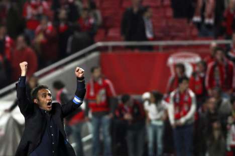 Benfica-FC Porto (02/03/12): Vítor Pereira festeja triunfo