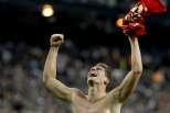 Real Madrid-Bayern de Munique (25/04/12): Mario Gomez festeja vitória