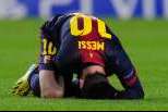 Messi lesionado (Barcelona vs Benfica)
