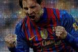 Lionel Messi em cristal