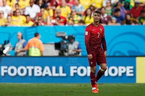 Mundial 2014: Cristiano Ronaldo no Portugal-Gana