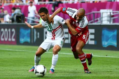Euro 2012: Dinamarca-Portugal - João Moutinho vs Simon Poulsen