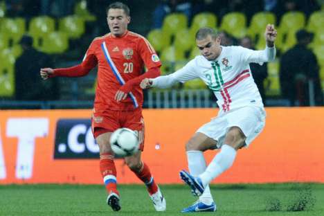 Rússia-Portugal (12/10/12): Fayzulin vs Pepe