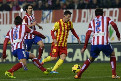 Messi contra o Atlético de Madrid