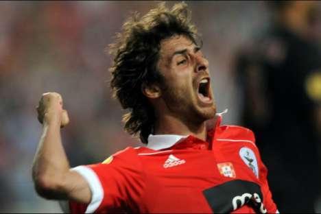 Aimar em ação no Benfica