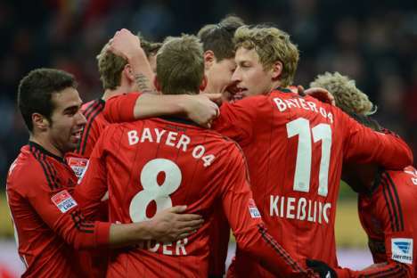 Bayer Leverkusen festeja