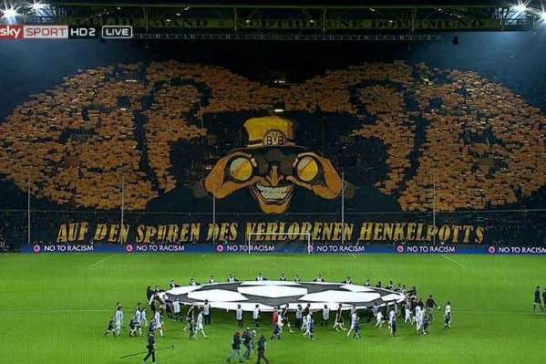 As coreografias mais espetaculares do futebol: Borussia Dortmund