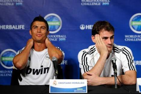 Cristiano Ronaldo e Iker Casillas (Ream Madrid) Conferência de Imprensa