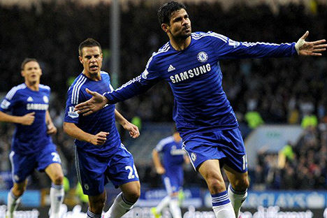 Diego Costa celebra (Chelsea)