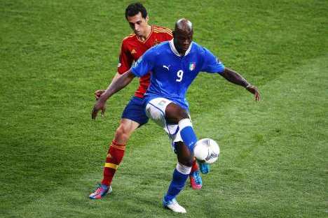Euro 2012: Espanha-Itália Balotelli
