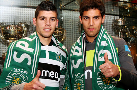Joãozinho e Ventura apresentados no Sporting