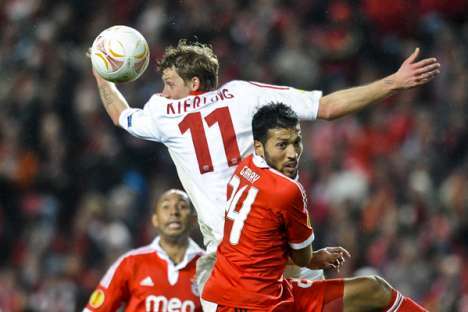 Benfica-Bayer Leverkusen: Kießling e Garay