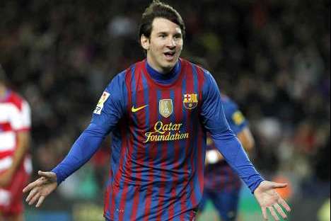 Lionel Messi festeja golo