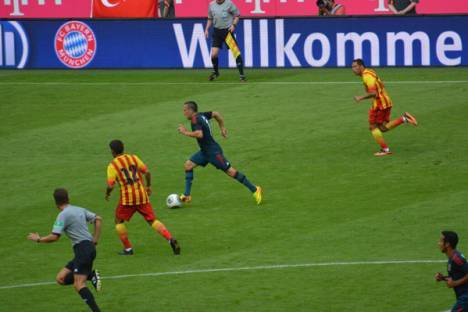 Ribéry durante Bayern-Barcelona