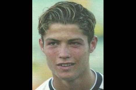 Cristiano Ronaldo em 2002 no Sporting