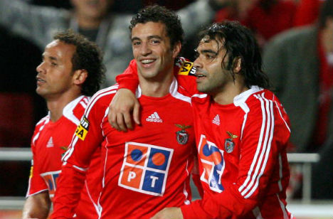 Simão e Micolli no Benfica