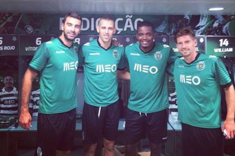 Rui Patrício, William, Slimani e Adrien em exames (Sporting)