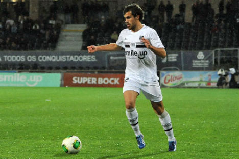 Tiago Rodrigues em jogo do V. Guimarães