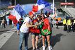 Adeptos de Portugal e França antes da final do Euro 2016