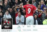 Anthony Martial quer o 9 (Twitter)
