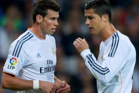 Cristiano Ronaldo com Gareth Bale