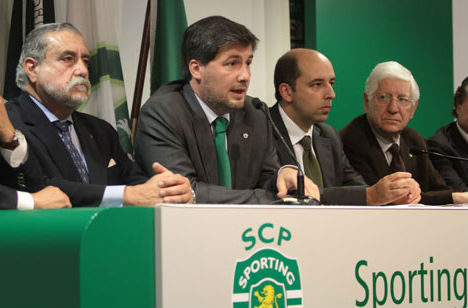 Bruno de Carvalho e diretores (conf. imprensa Sporting)