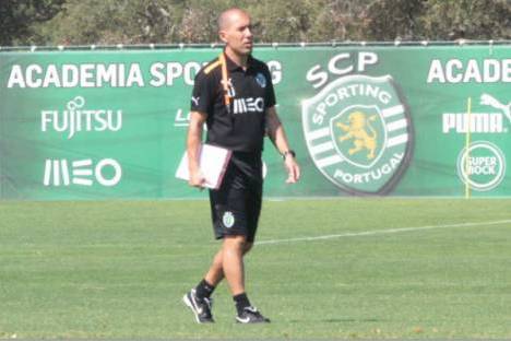 Leonardo Jardim em treino do Sporting
