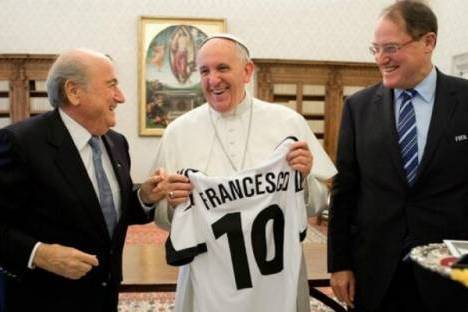 Joseph Blatter recebido pelo Papa